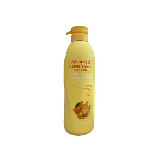 Advanced Korean Skin Bright & Clear Body Gel Wash (Vitamin C & Vitamin E) 1200ml