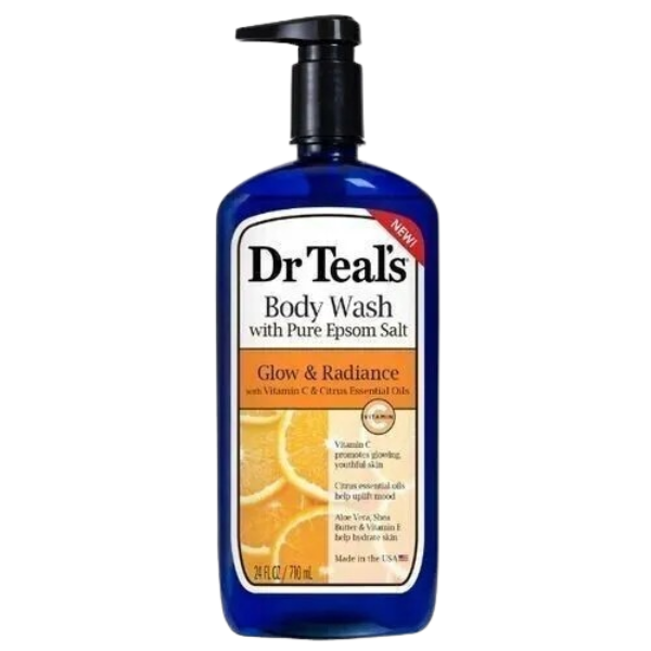 Dr. Teal's Glow & Radiance with Vitamin C & Citrus Essential Oils Body Wash 710ml