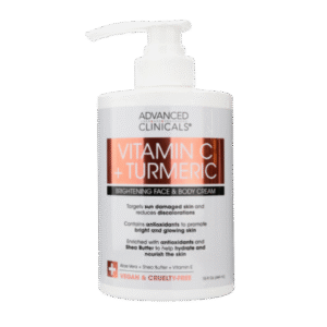Advanced Clinicals Vitamin C + Turmeric Brightening Face & Body Cream 444ml