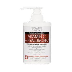 Advanced Clinicals Vitamin C & Hyaluronic Acid Brightening Face & Body Cream 444ml