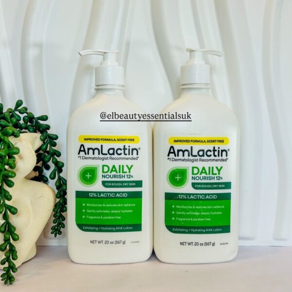 Amlactin Daily 12% Lactic Acid Lotion 567g (Improved formula, scent free) - Jumbo size