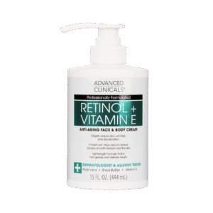 Advanced Clinicals Retinol + Vitamin E Cream 444ml | Anti-Aging & Hydrating