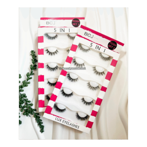 Boj Cosmetics lux Eye Lashes 5 In 1 ( Posh set 2)