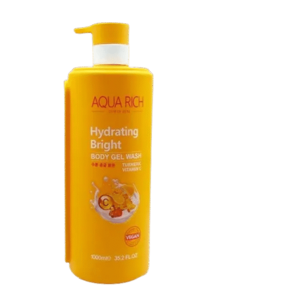 Aqua Rich Hydrating Body Gel Wash 1000ml (Vitamin C & Tumeric)