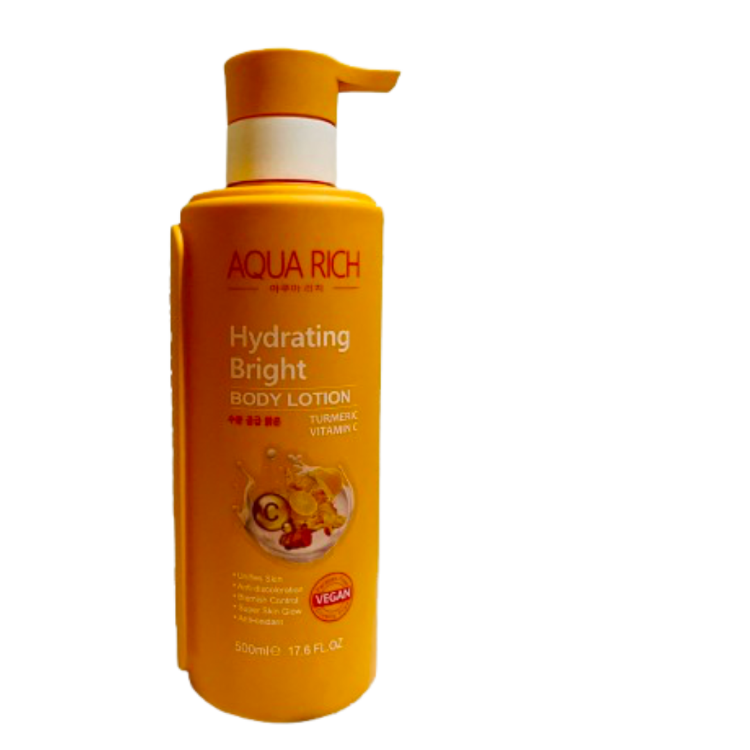Aqua Rich Hydrating Bright  Body Lotion - Vitamin C &  Turmeric 500ml