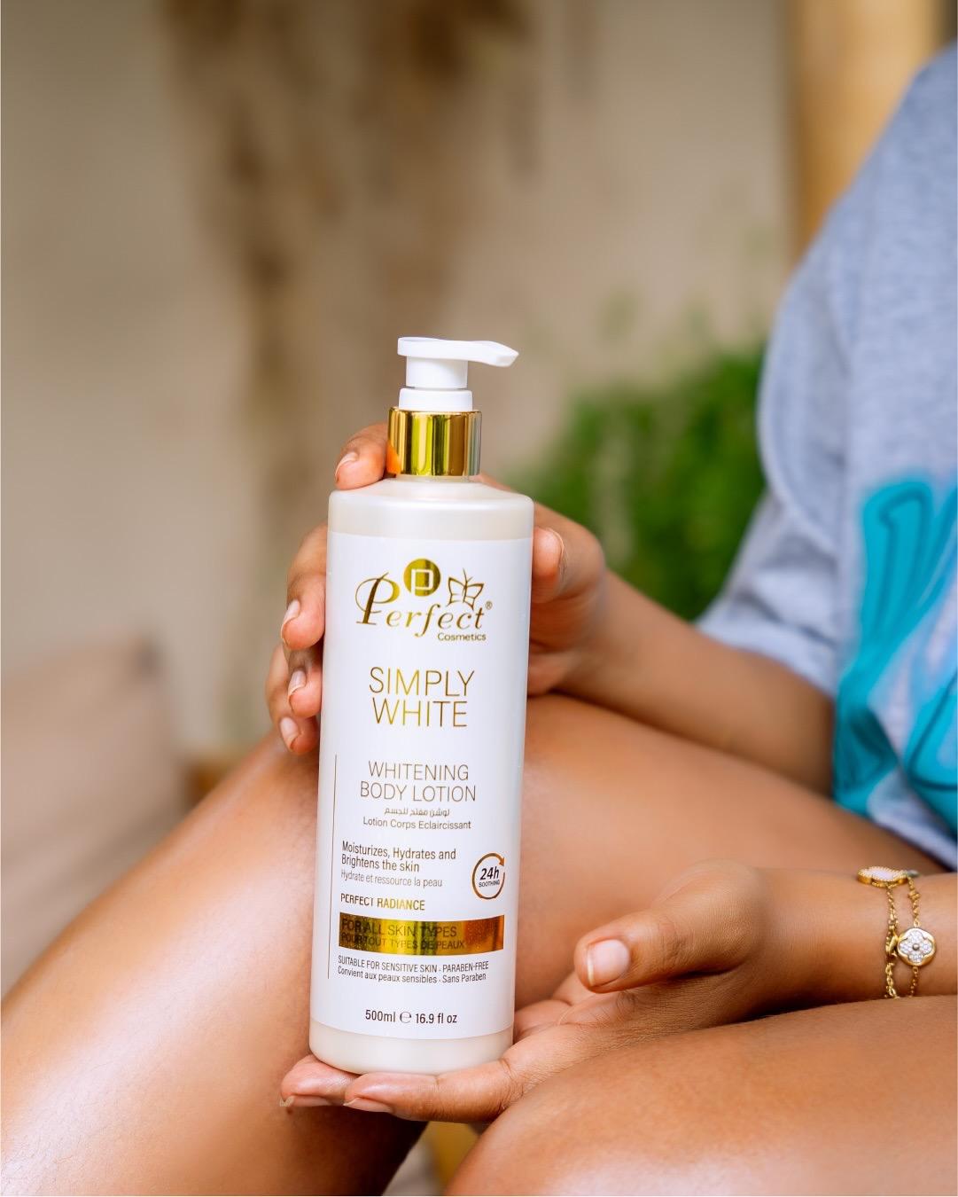 Perfect Cosmetics simply white lightening body lotion 500ml - Image 2