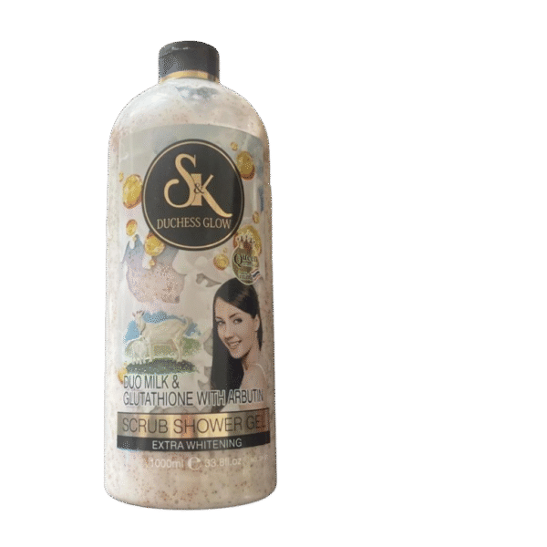 SK Duchess Glow Duo Milk  & Glutathione with Arbutin Scrub Shower Gel 1000ml